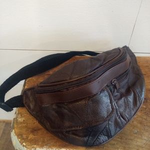 Vintage leather fanny